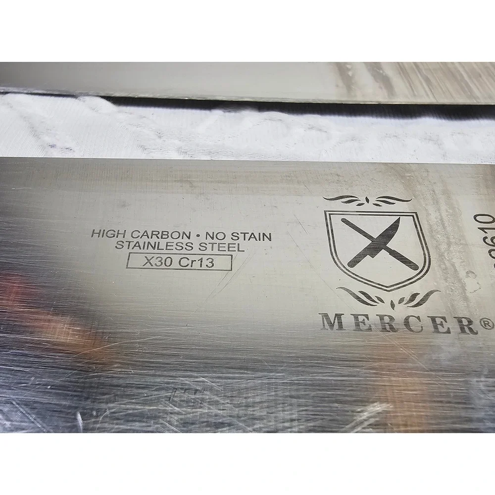 Mercer Chef Knife Set 2pc 8in 10in Black Good M20609‎ M22610 German Steel NSF
